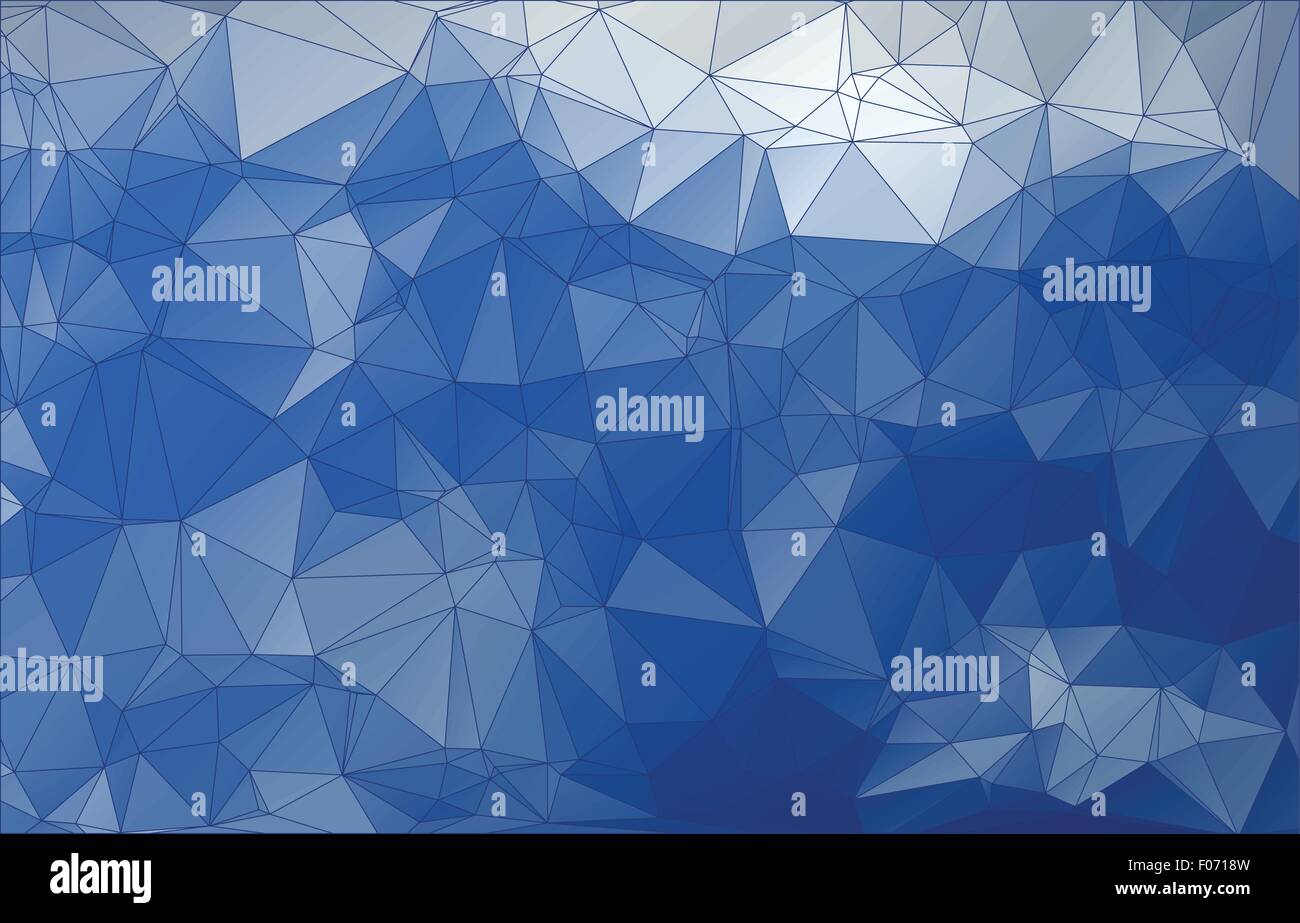 abstrakte blaues Dreieck-low-Poly-Design-Hintergrund-Vektor-illustration Stock Vektor