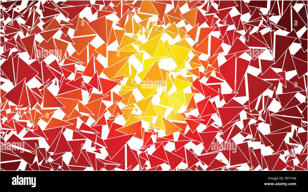 Abstrakt rot orange Dreiecke Hintergrund gradient EPS10 Vektorgrafik. Stock Vektor