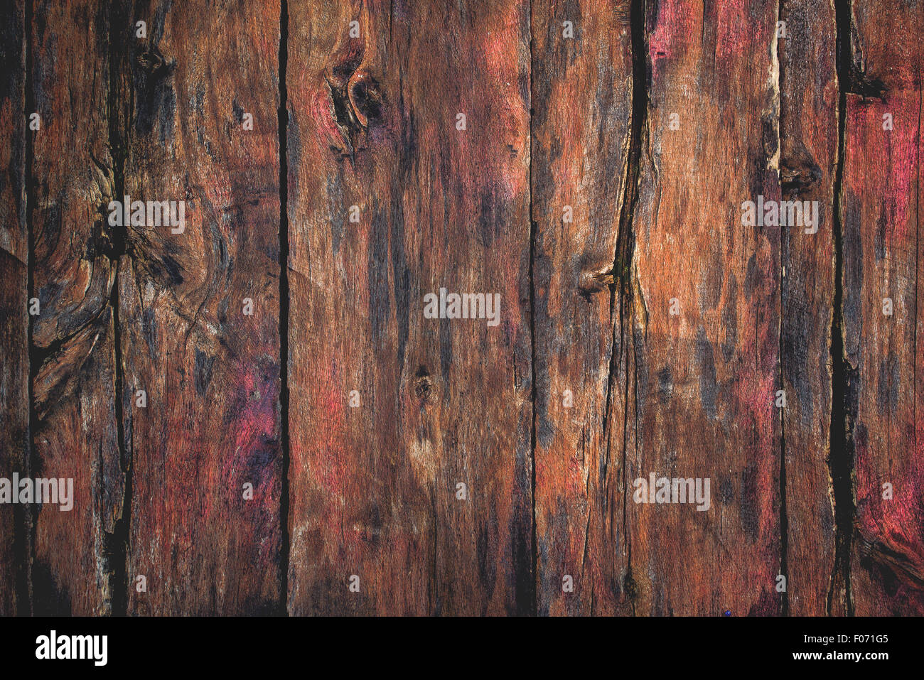 Rustikale Holz Oberflächenstruktur, alte Holzbohlen als Hintergrund Stockfoto