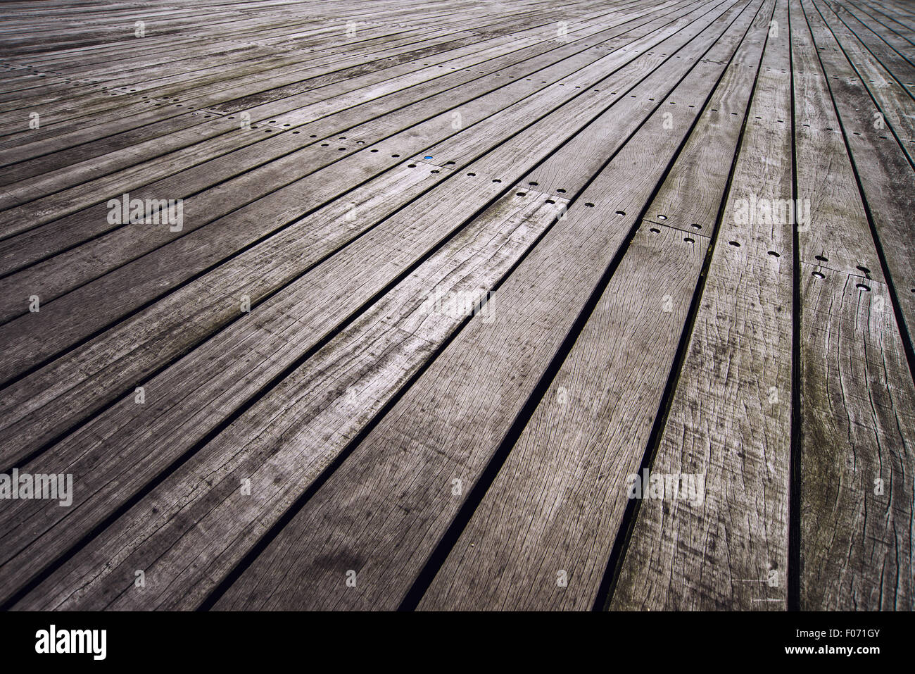Rustikale Promenade Textur in Perspektive als Hintergrund Stockfoto