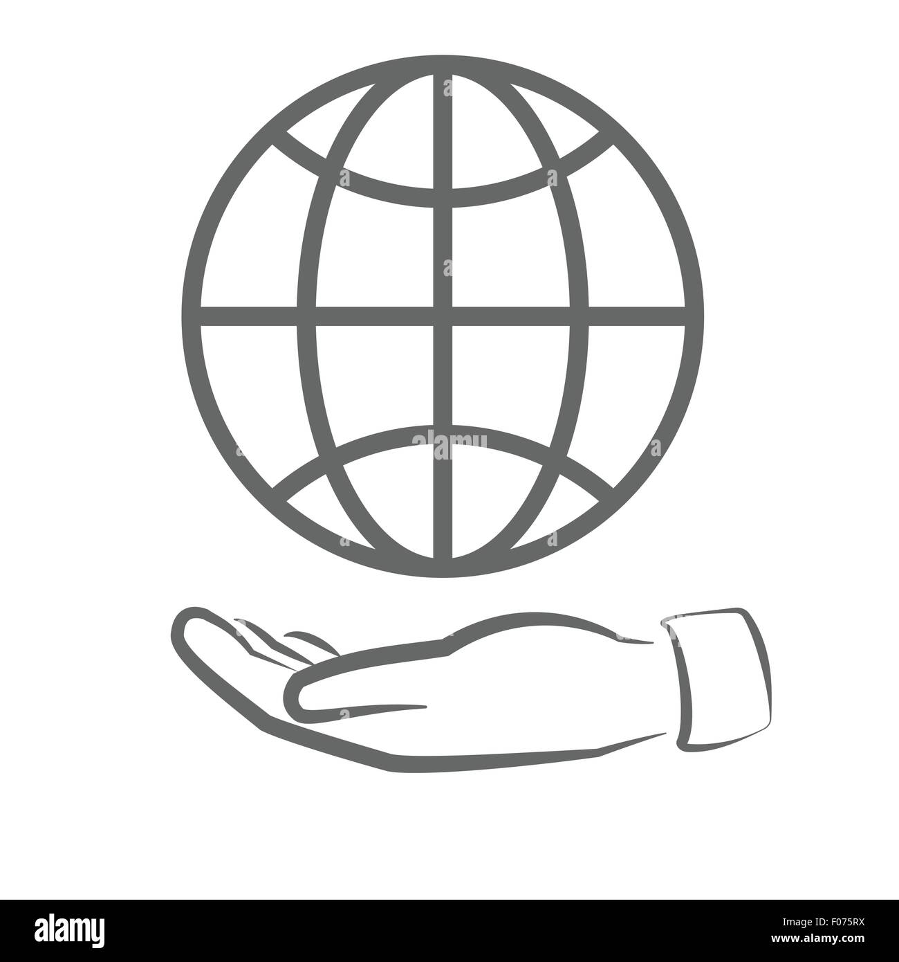 Welt-Umwelt-Schutz-Symbol-Vektor-Illustration zu retten Stock Vektor