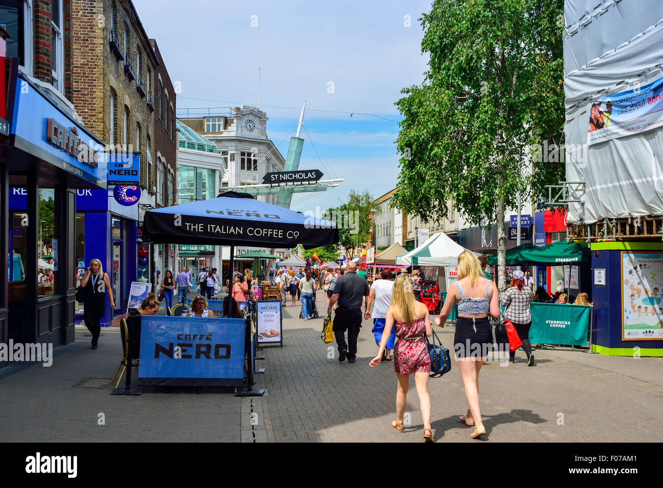 High Street, Sutton, London Borough von Sutton, Greater London, England, Vereinigtes Königreich Stockfoto