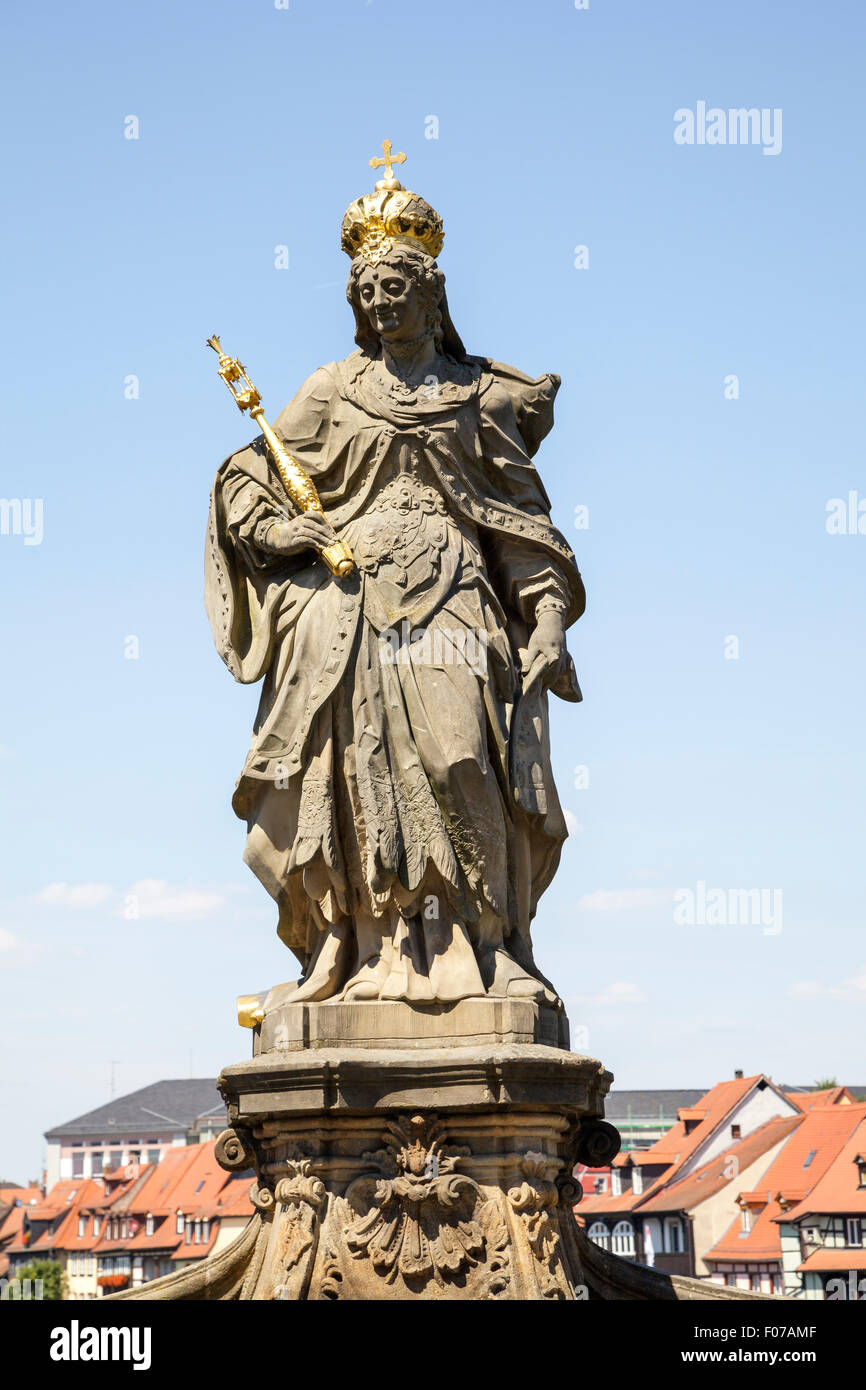 Statue der Kaiserin Kunigund, Cunegonde auf der unteren Bruecke Brücke