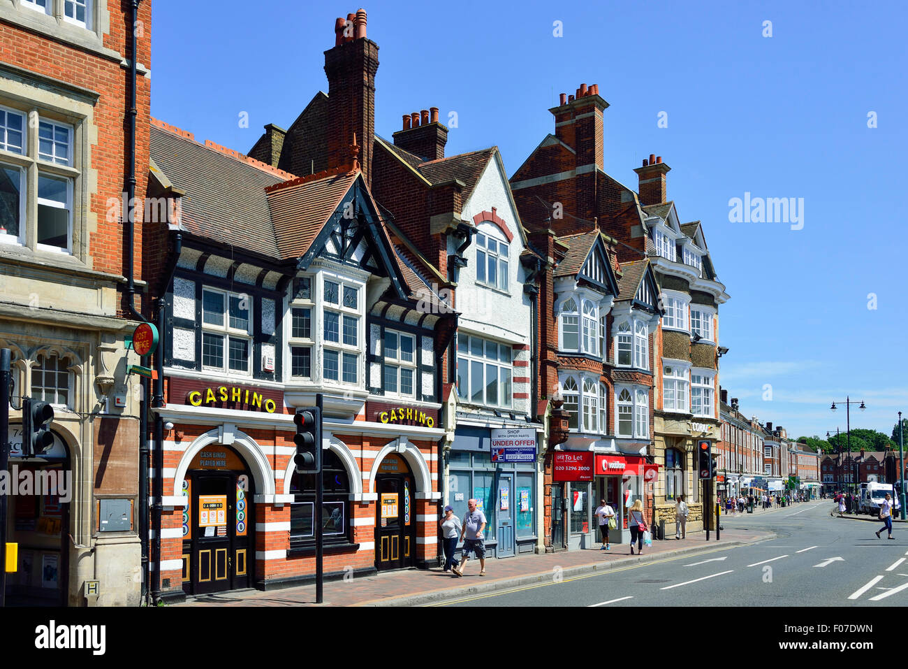 High Street, Epsom, Surrey, England, Vereinigtes Königreich Stockfoto