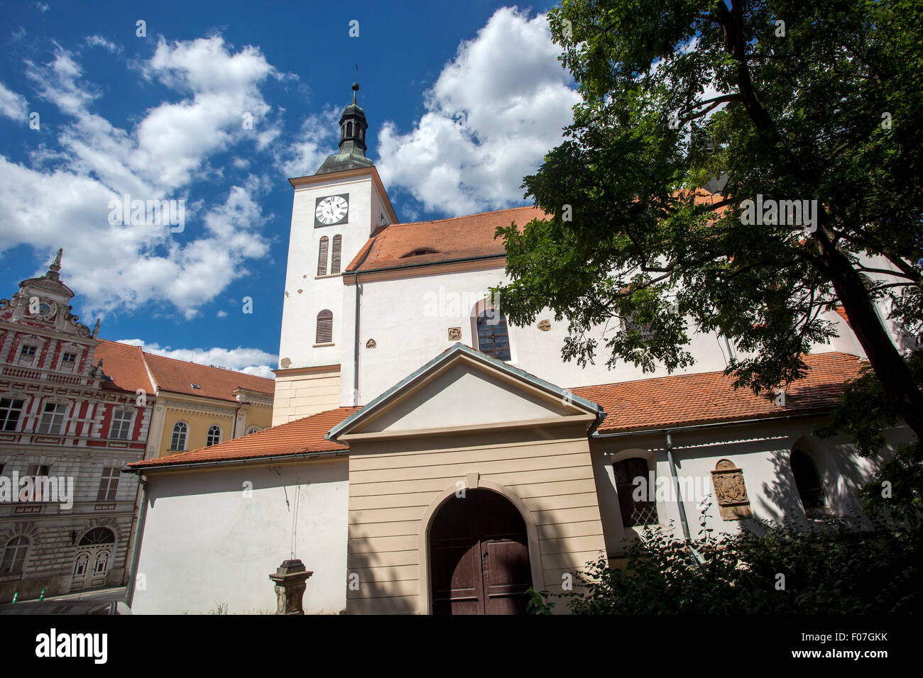 Bilina, Kirche Nordböhmen, Tschechische Republik Stockfoto