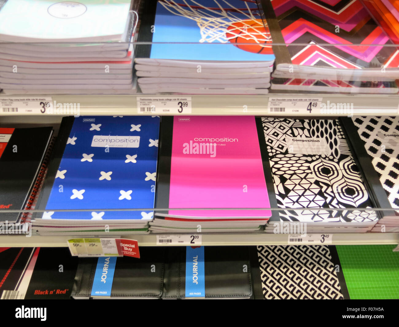 Zusammensetzung-Notebooks Stockfoto