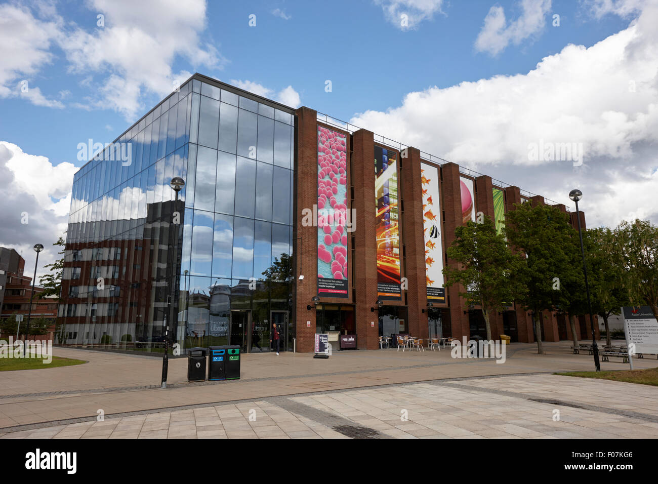 Bibliothek der Aston University Birmingham UK Stockfoto