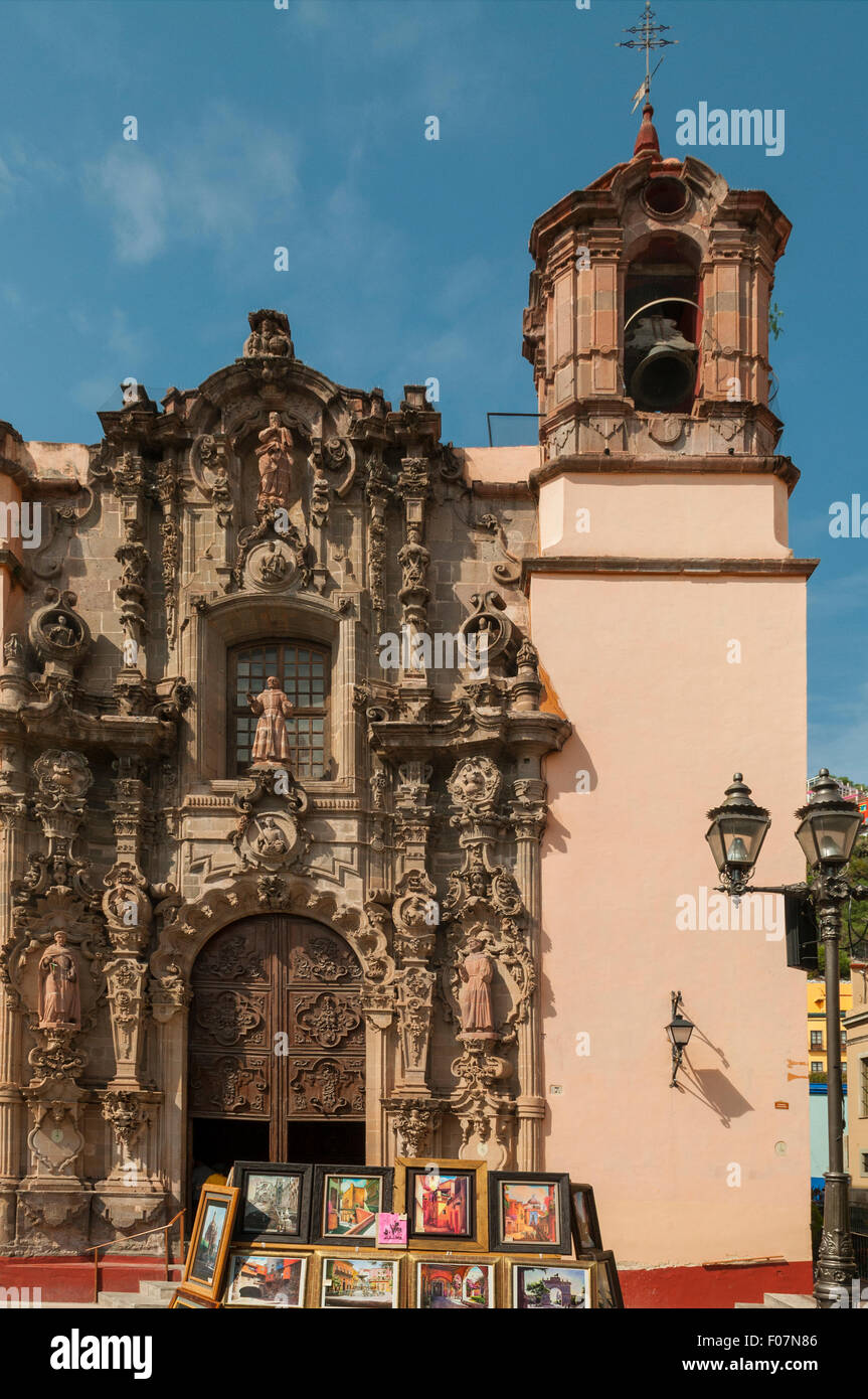 Templo de San Diego, Guanajuato, Mexiko Stockfoto