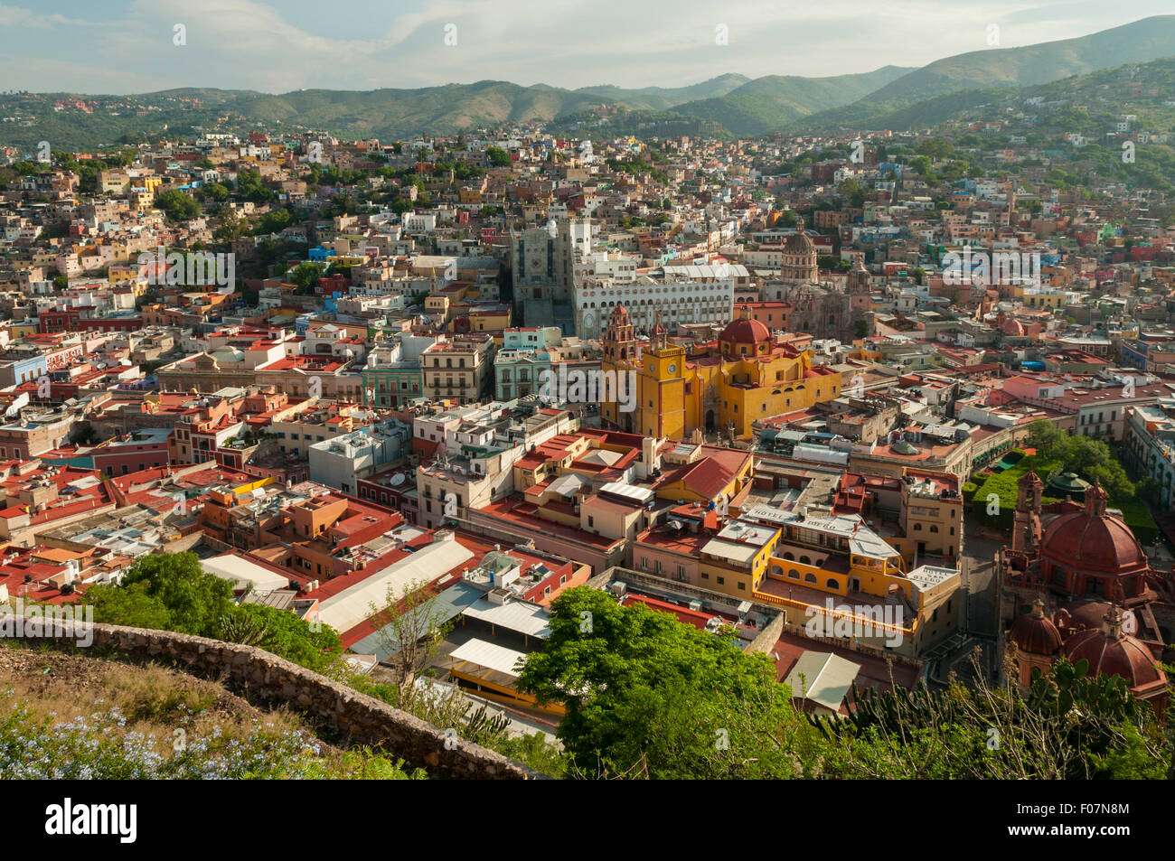 Ansicht des Centro Historico, Guanajuato, Mexiko Stockfoto