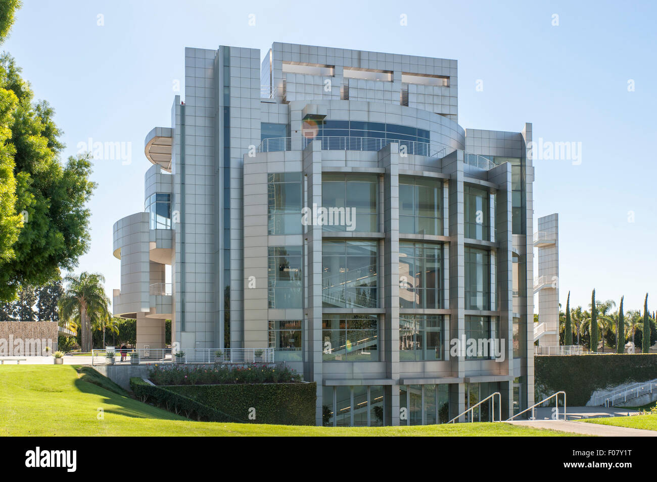 Das Kulturzentrum in Christus Kathedrale (Crystal Cathedral) Campus, Garden Grove, Orange County, Kalifornien, USA Stockfoto