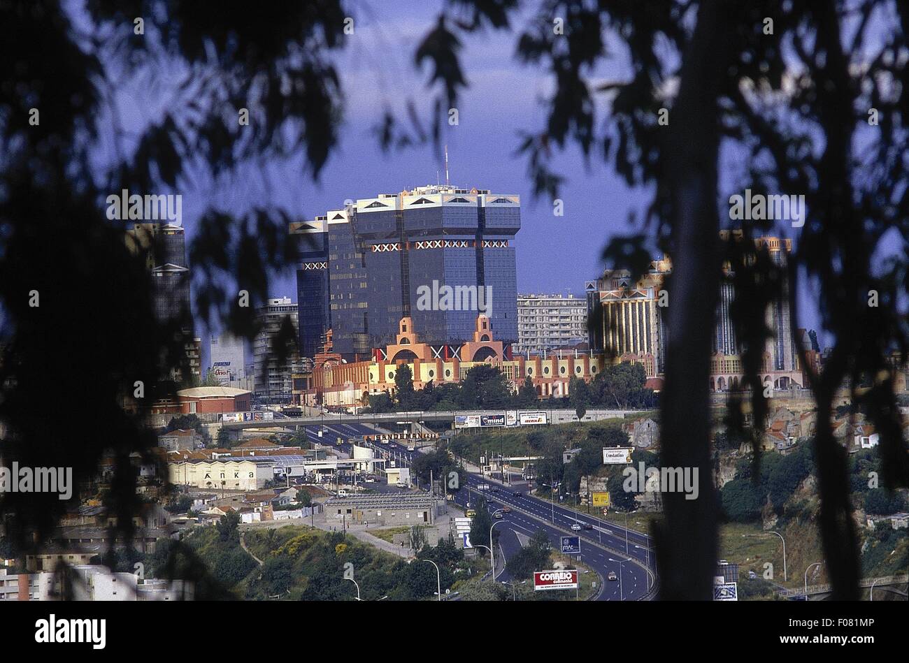 Ansicht des Einkaufszentrum Amoreiras in Lissabon, Portugal Stockfoto