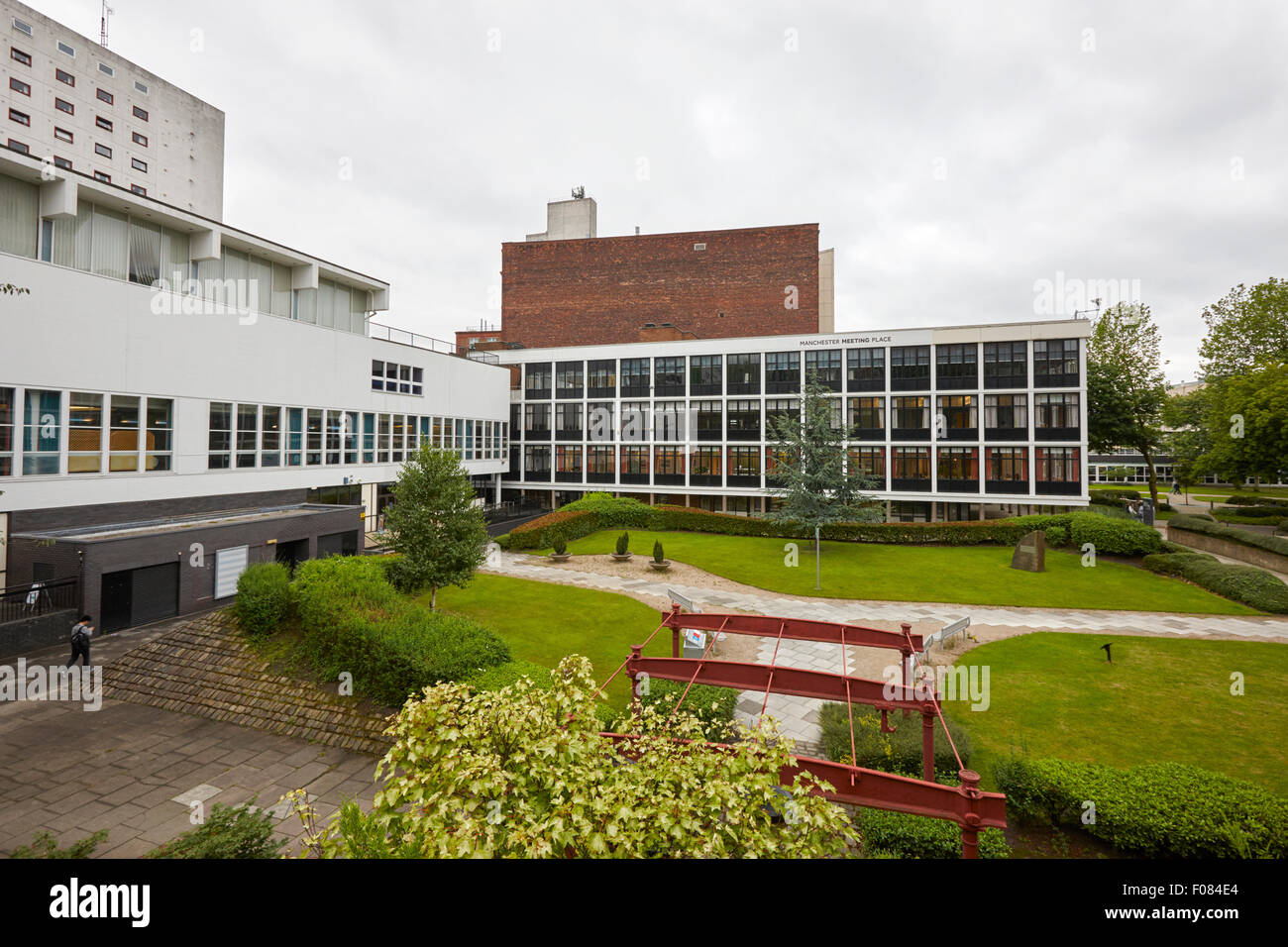 Campus der Universität von Manchester und treffen legen England UK Stockfoto