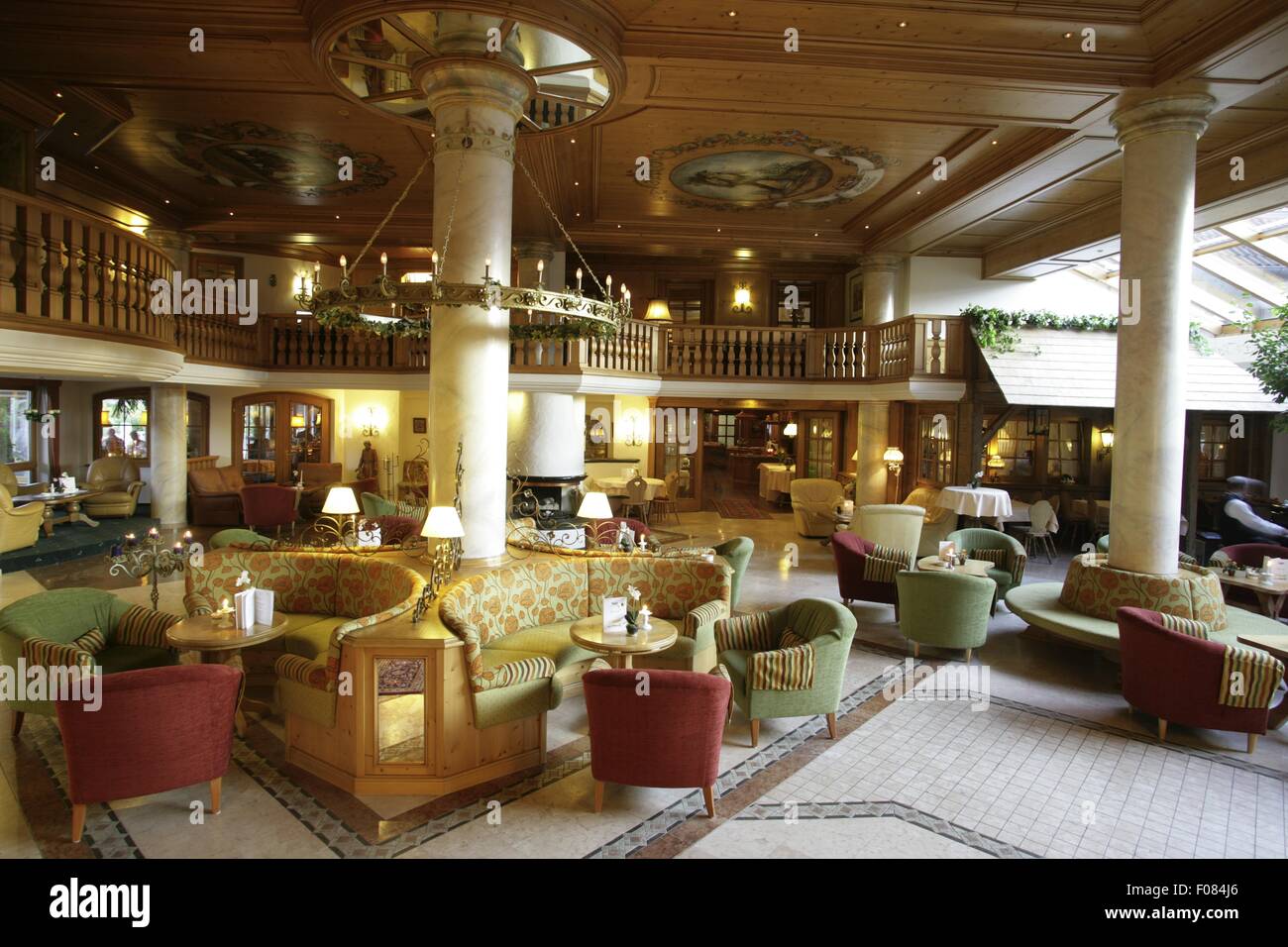 Ansicht der Lounge im Elztalhotel Black Farm, Deutschland Stockfoto