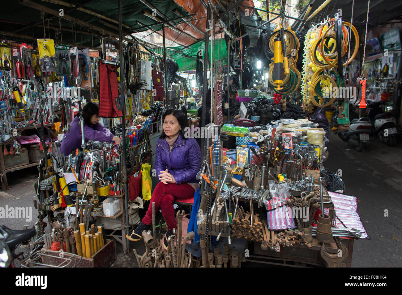 Hardware und Tool-Markt in Hanoi, Vietnam Stockfoto
