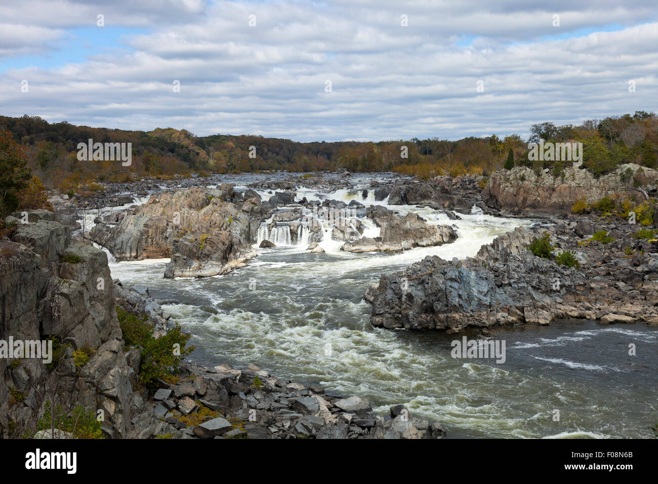 Great Falls Park am Potomac River, Virginia, USA Stockfoto