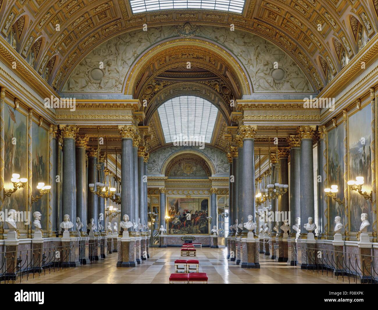 Innenraum der Schlacht Schloss Galerie von Versailles in Frankreich ... Innenraum der Schlacht Schloss Galerie von Versailles in Frankreich ...