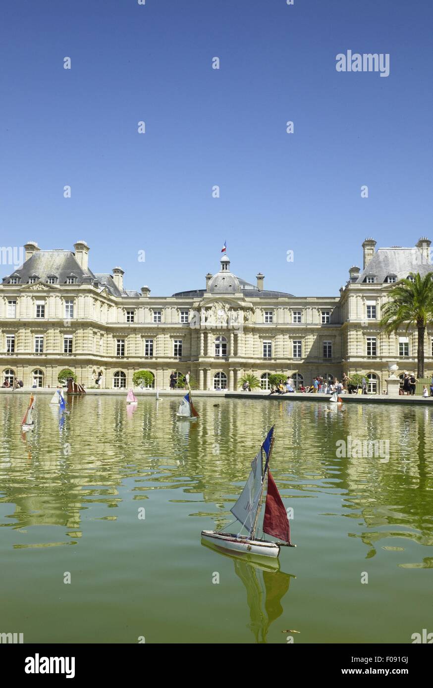 Ansicht des Jardin du Luxembourg in Paris, Frankreich Stockfoto