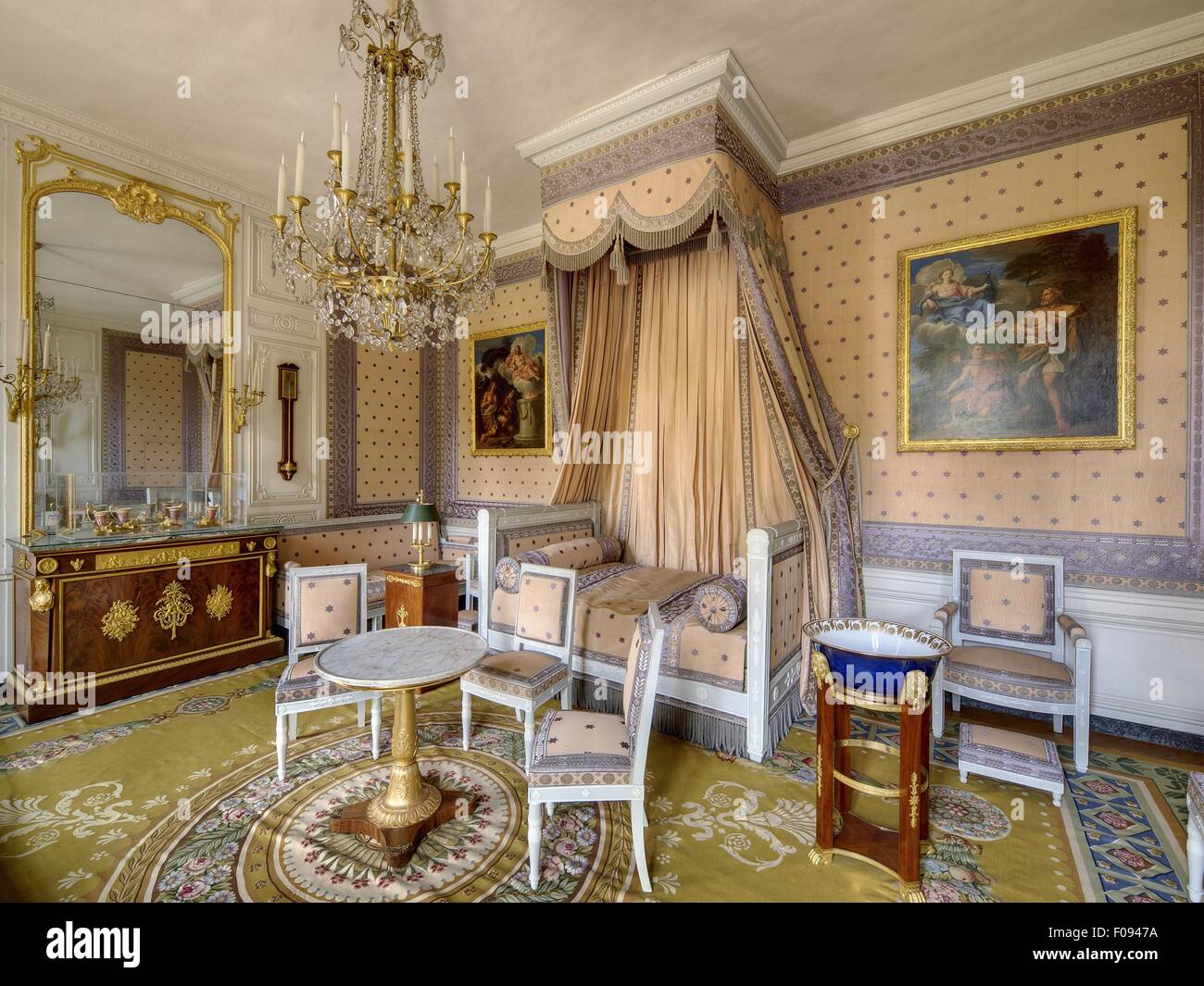Wohnzimmer von Schloss Versailles in Frankreich Stockfotografie Alamy
