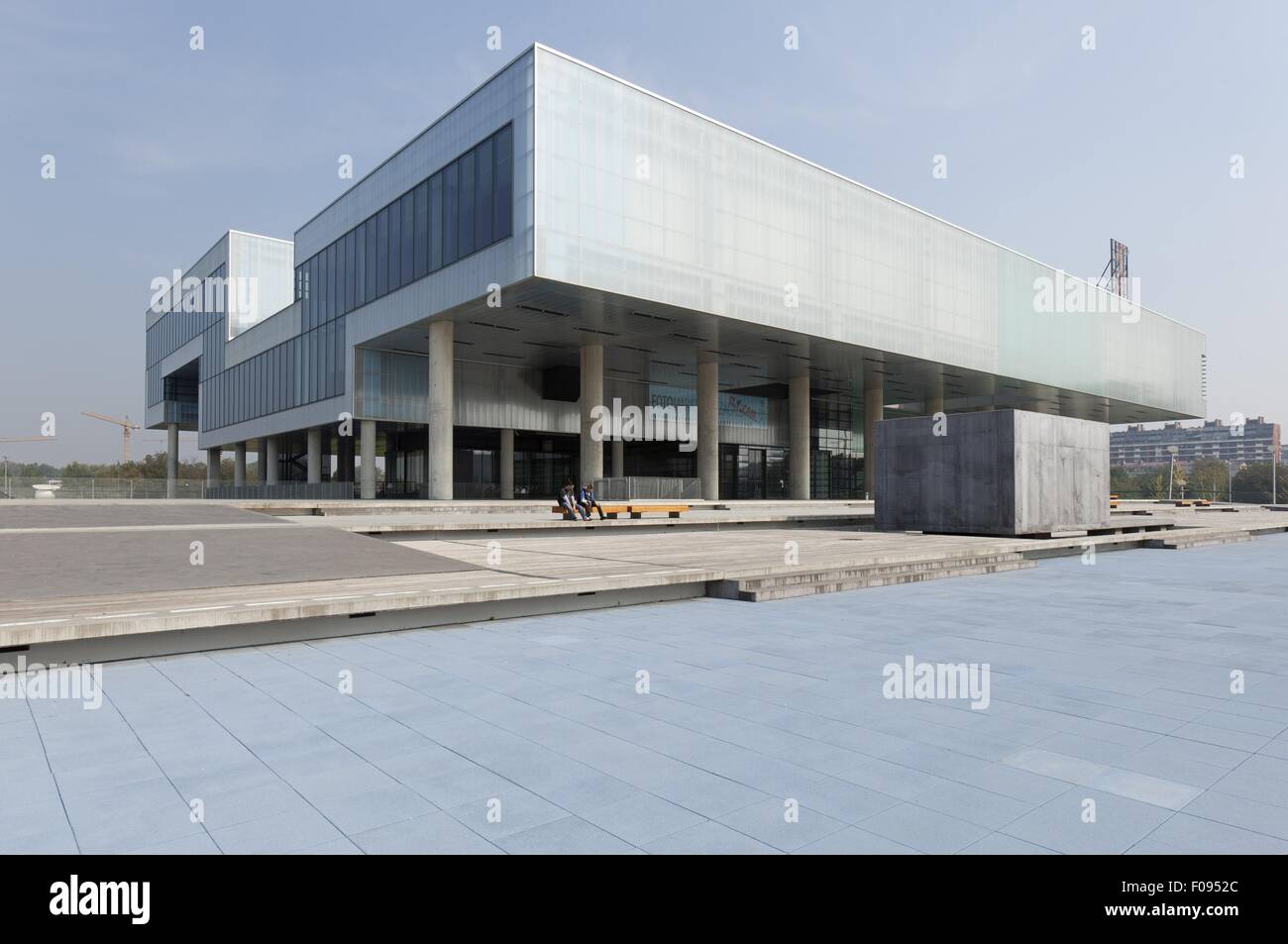 Ansicht des Museums für zeitgenössische Kunst in Zagreb, Kroatien Stockfoto