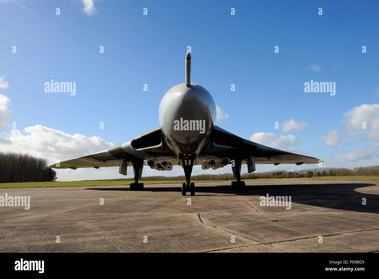 Vulcan V-Bomber auf dem Rollfeld Stockfoto