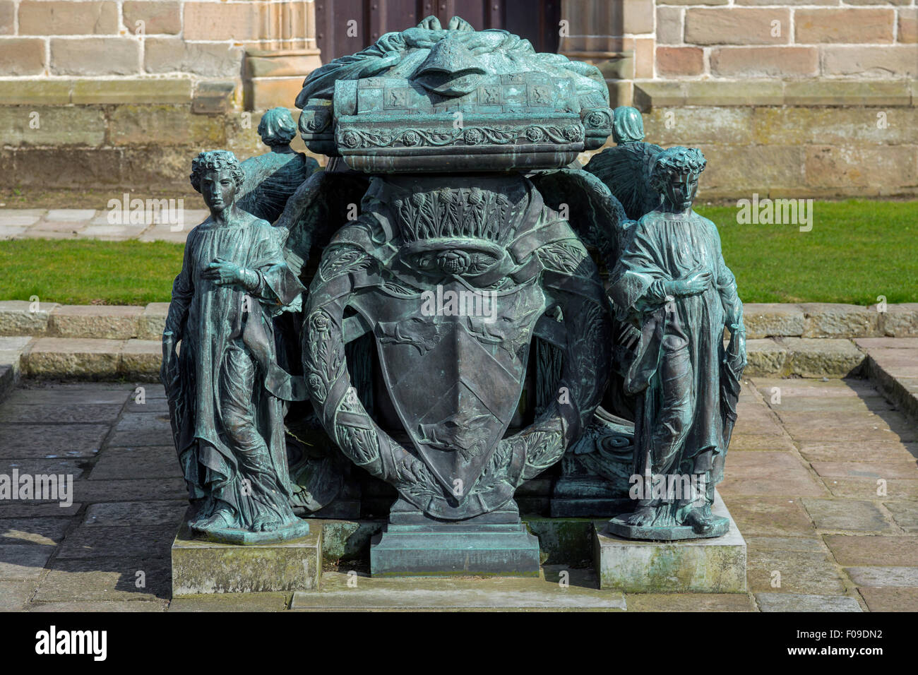 Detail des Bishop Elphinstone Grabes am King's College, University of Aberdeen, Schottland, UK Stockfoto
