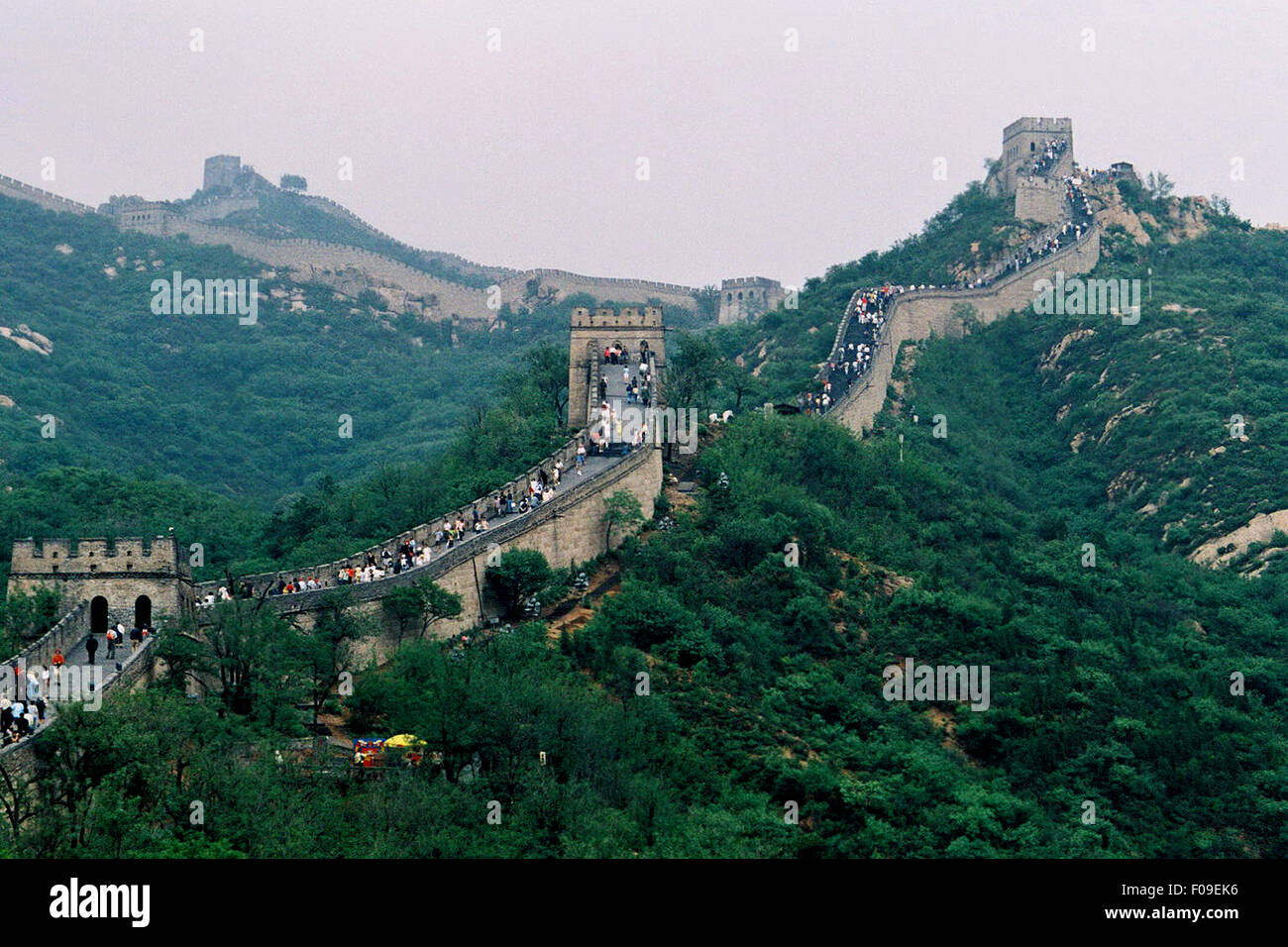 Abschnitt der großen Mauer, China Stockfoto