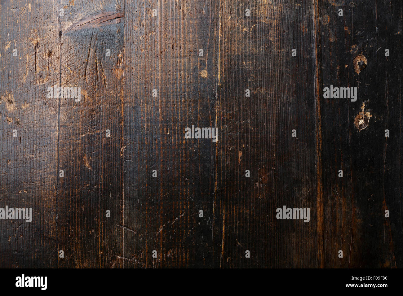 Alte dunkle braune hölzerne Struktur Hintergrund Stockfoto