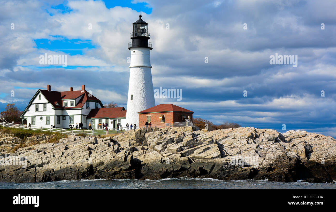 Portland Head Light, Portland, Maine Stockfoto