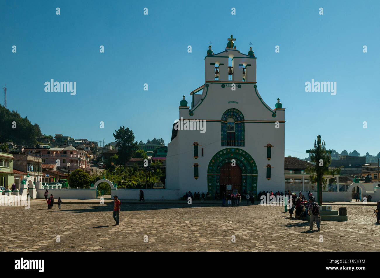 Iglesia de San Juan Bautista, San Juan Chamula, Mexiko Stockfoto