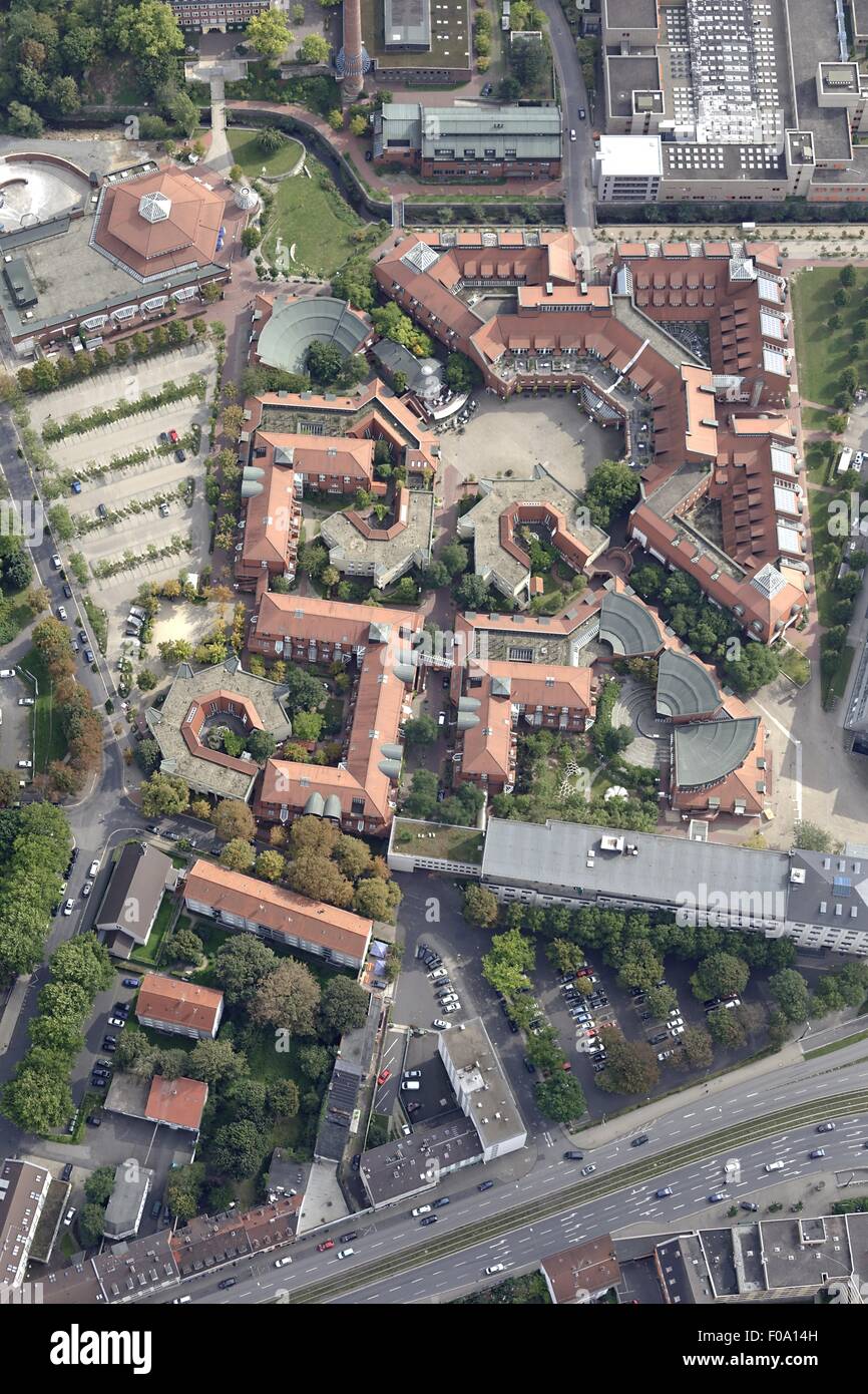 Erhöhten Blick der Universität Kassel, Hessen, Deutschland Stockfoto