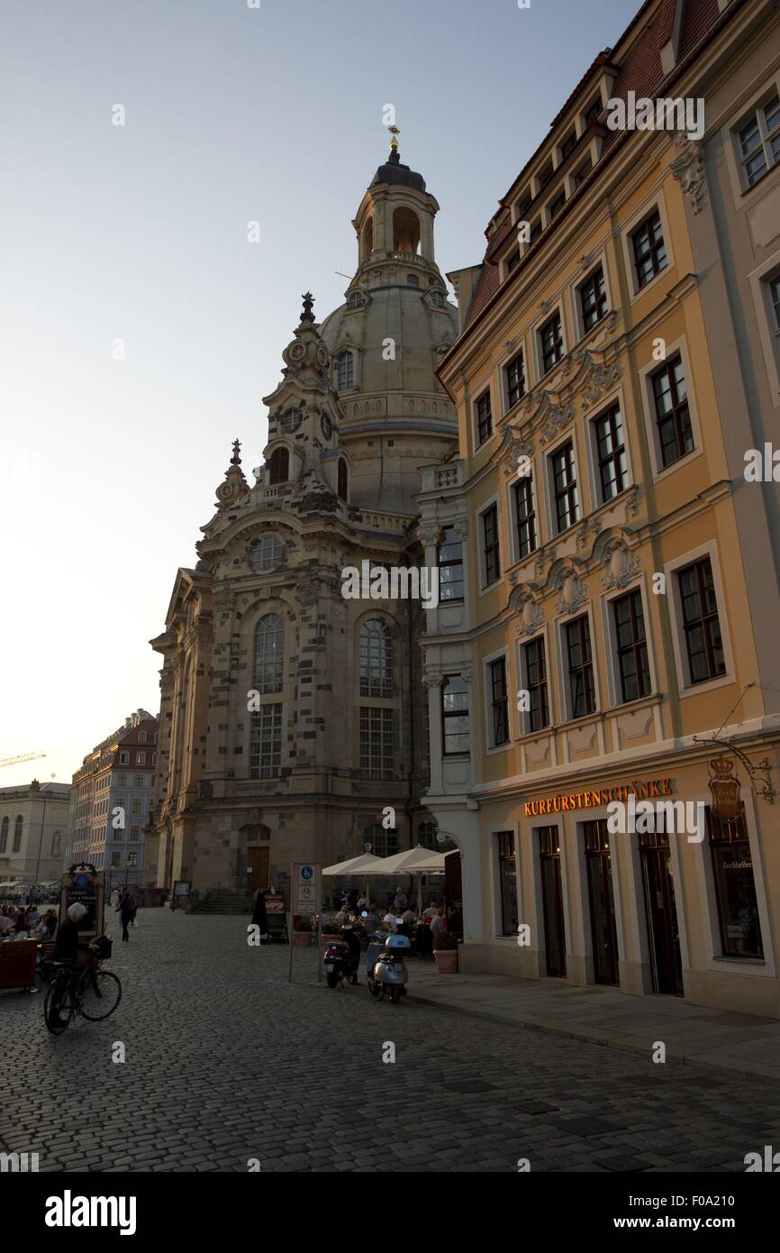 Dresdner Frauenkirche in Dresden, Sachsen, Deutschland Stockfoto