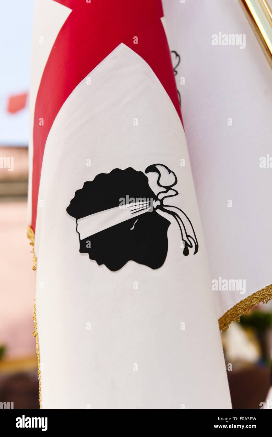 Sardinien Flagge Aufkleber – Region Sardegna, Italien, 7,6 X 3,8 Cm – 2 Stück Vinyl, Wetterfest & Selbstklebend