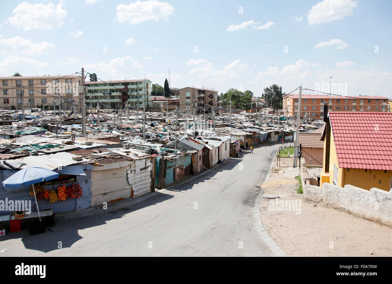 Hütten in Alexandra Township, Johannesburg, Gauteng, Südafrika  Stockfotografie - Alamy