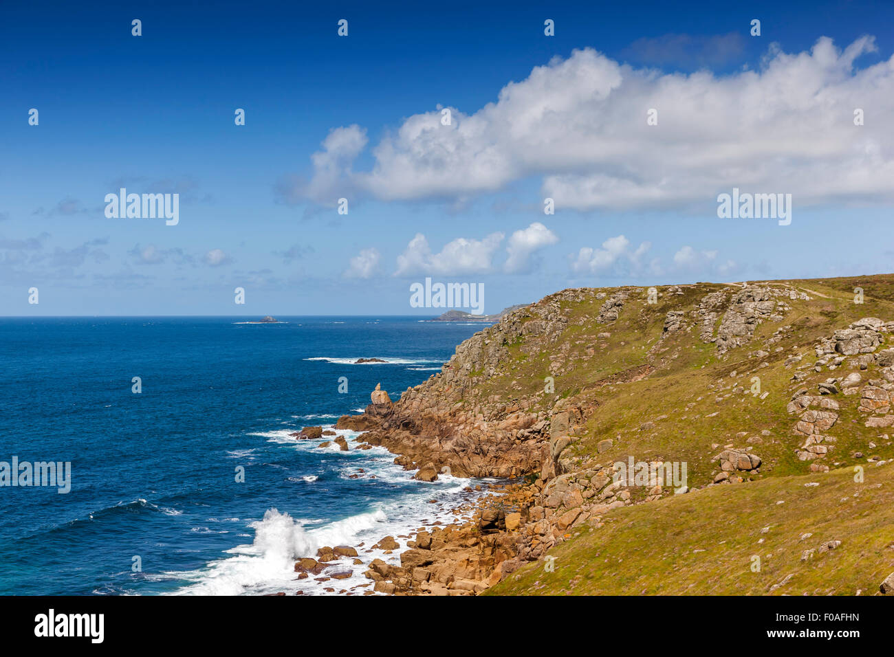 Lands End & Cape Cornwall Stockfoto