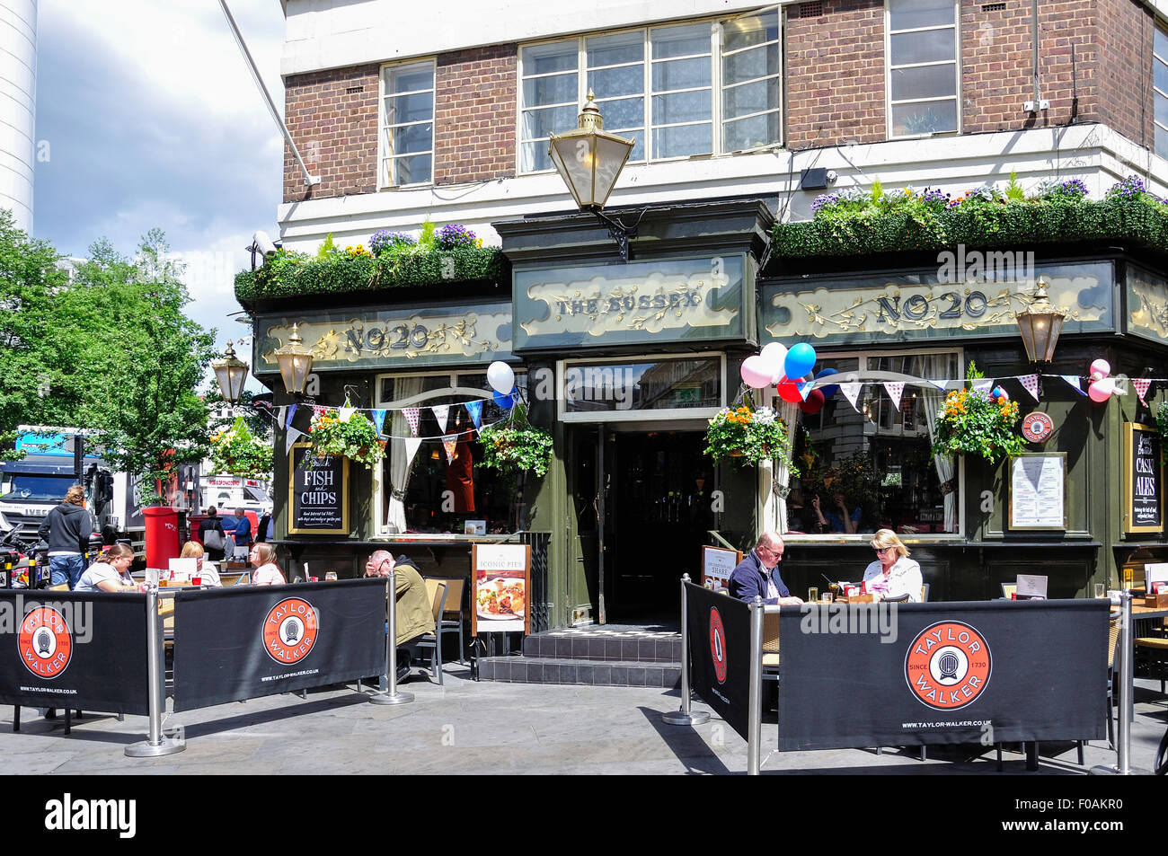 Die Sussex Pub, obere St Martins Lane, Covent Garden, City of Westminster, London, England, Vereinigtes Königreich Stockfoto