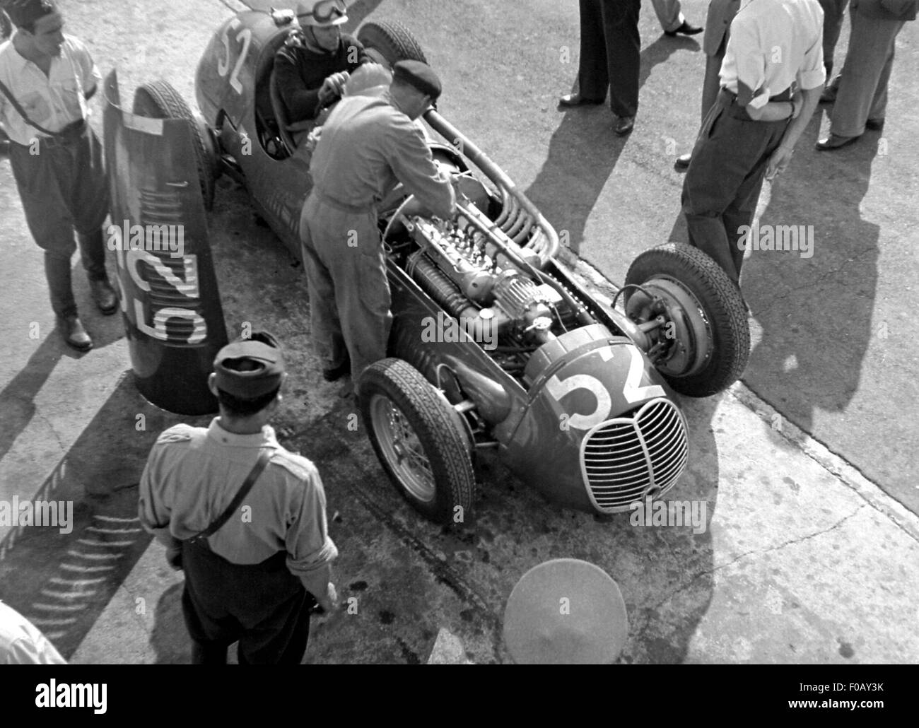 Maserati 4CL Rennwagen Stockfoto