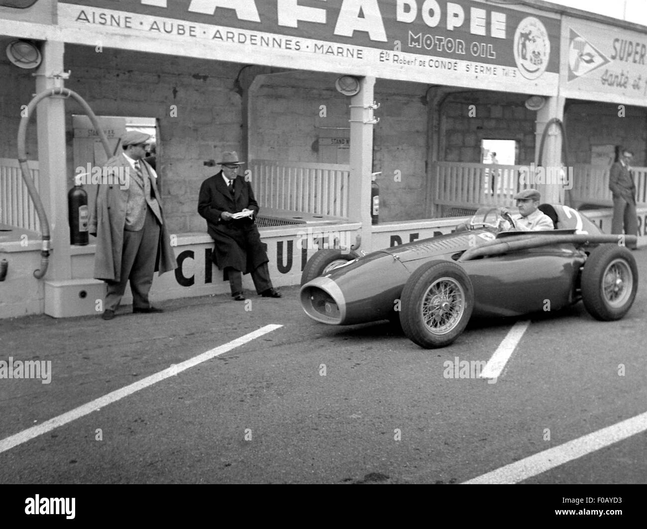 Französischen GP in Reims 1954 Stockfoto