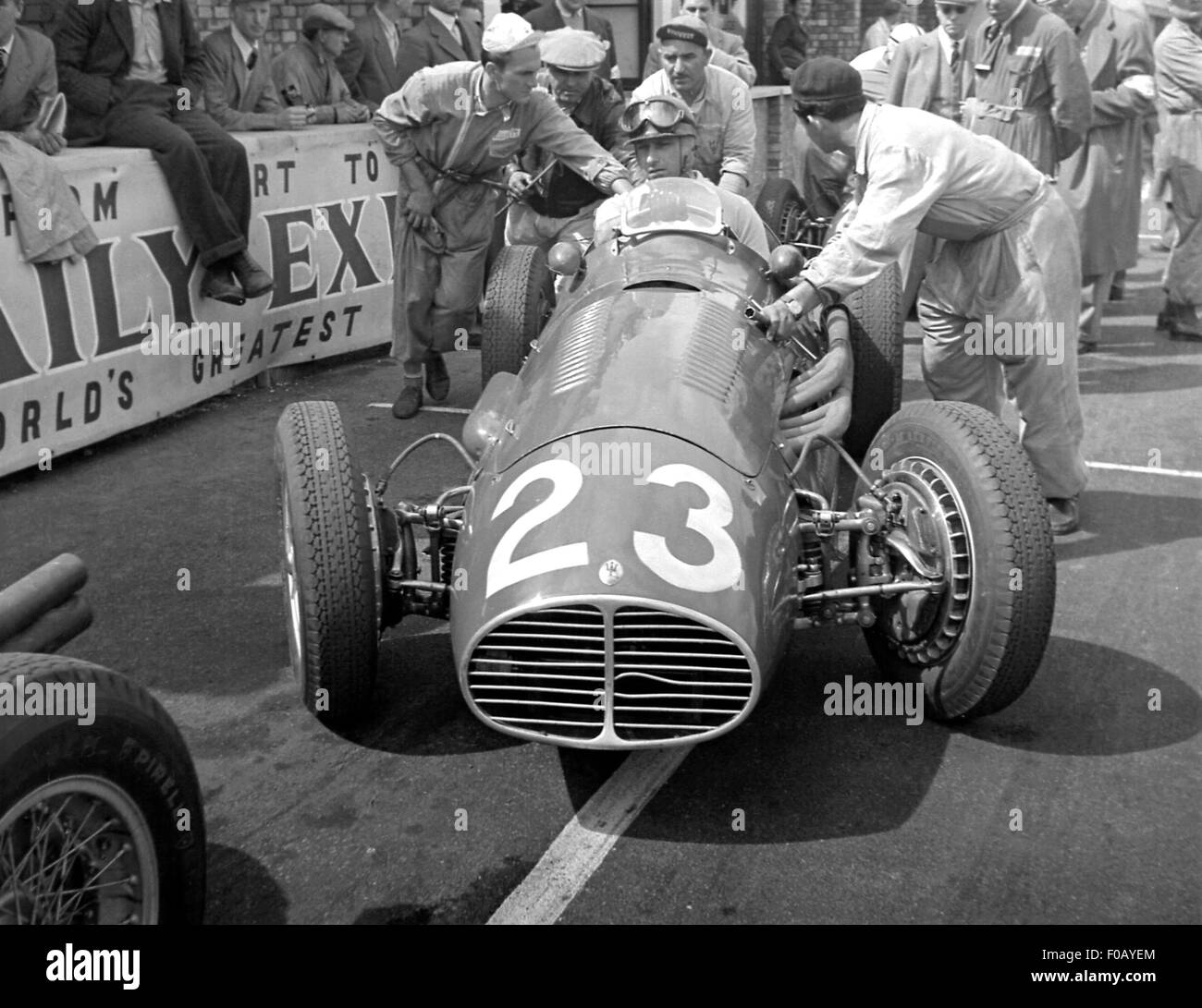 Grand Prix von Großbritannien in Silverstone 1953 Stockfoto