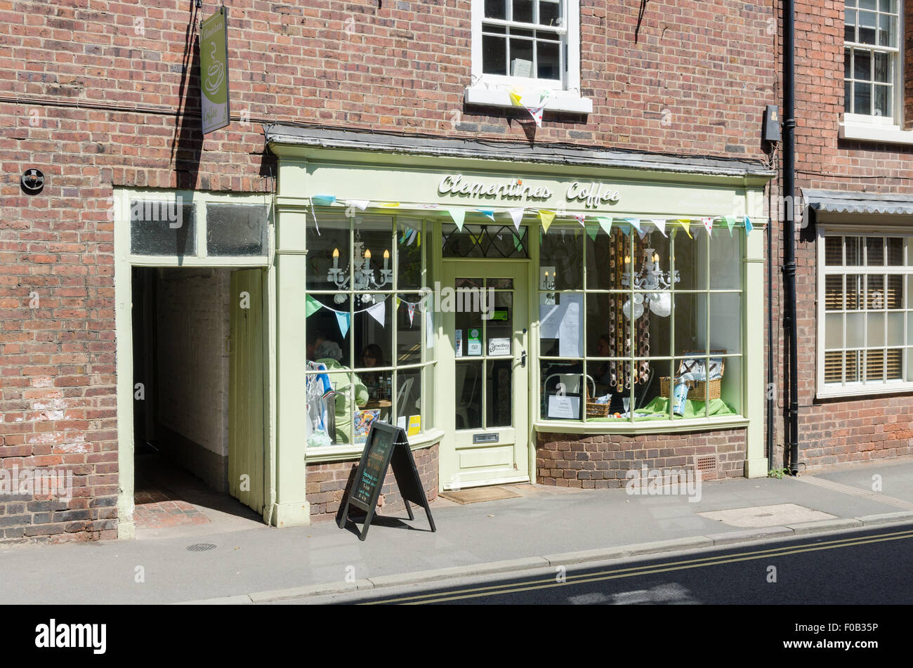 Clementinen Coffee Café in Bewdley, Worcestershire Stockfoto