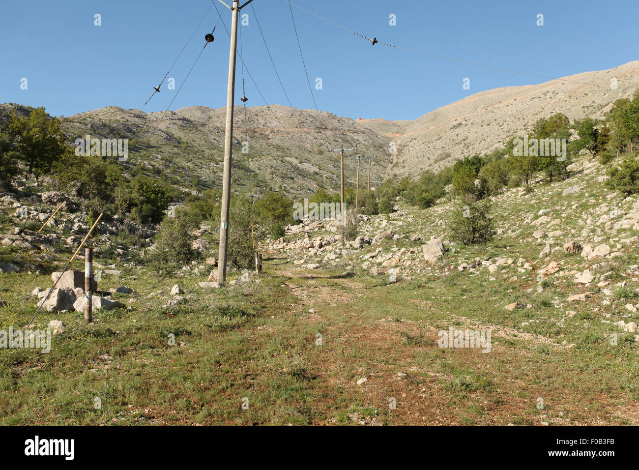 Golan-Höhen-Landschaft Stockfoto