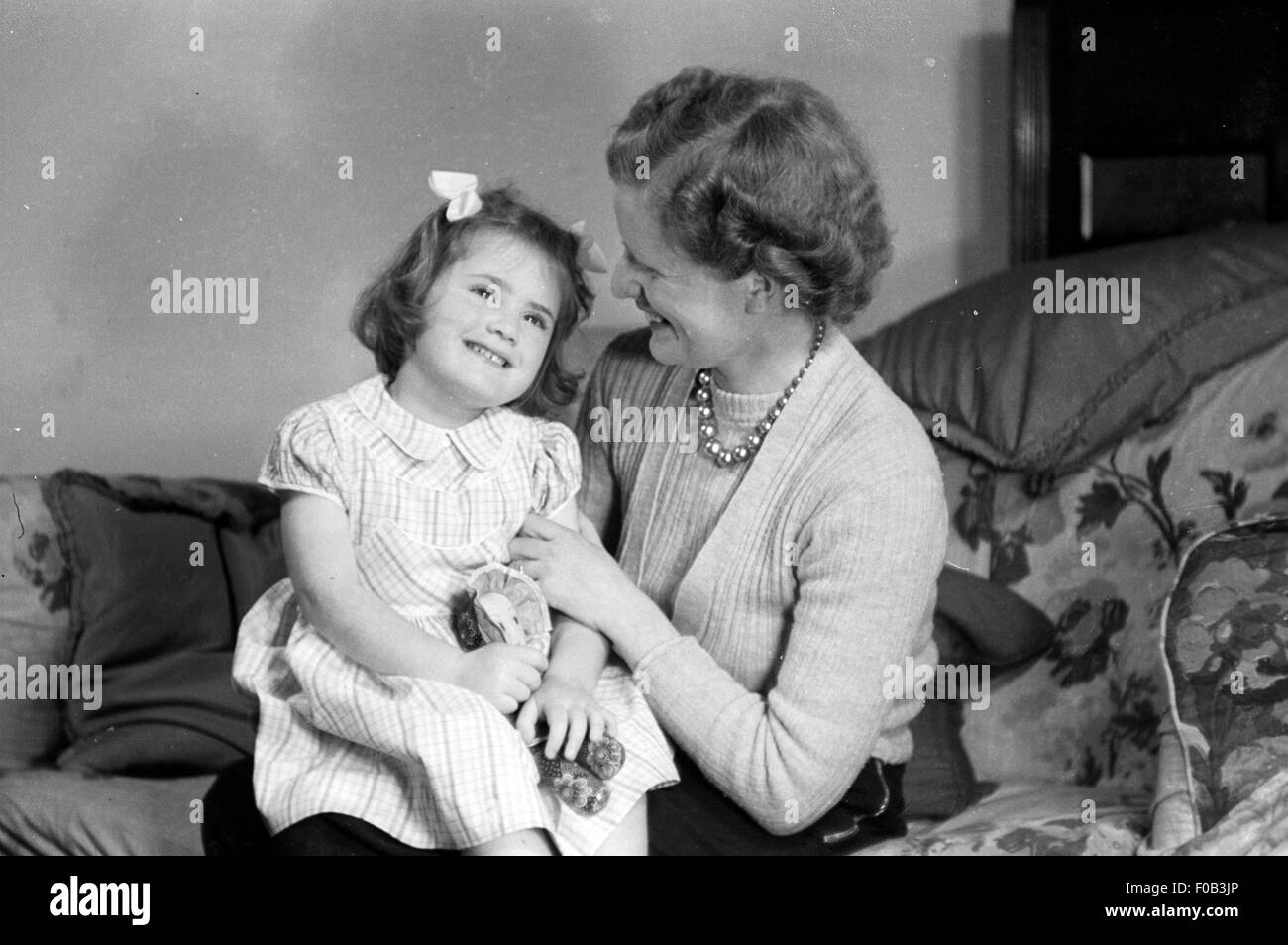 Porträt einer Mutter und Tochter Stockfoto