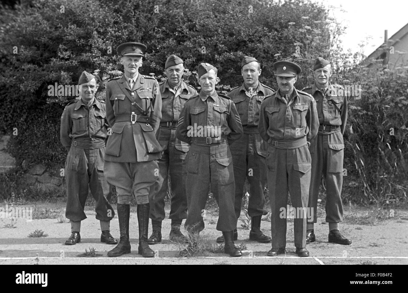 Eine Gruppe von Militärs Stockfoto