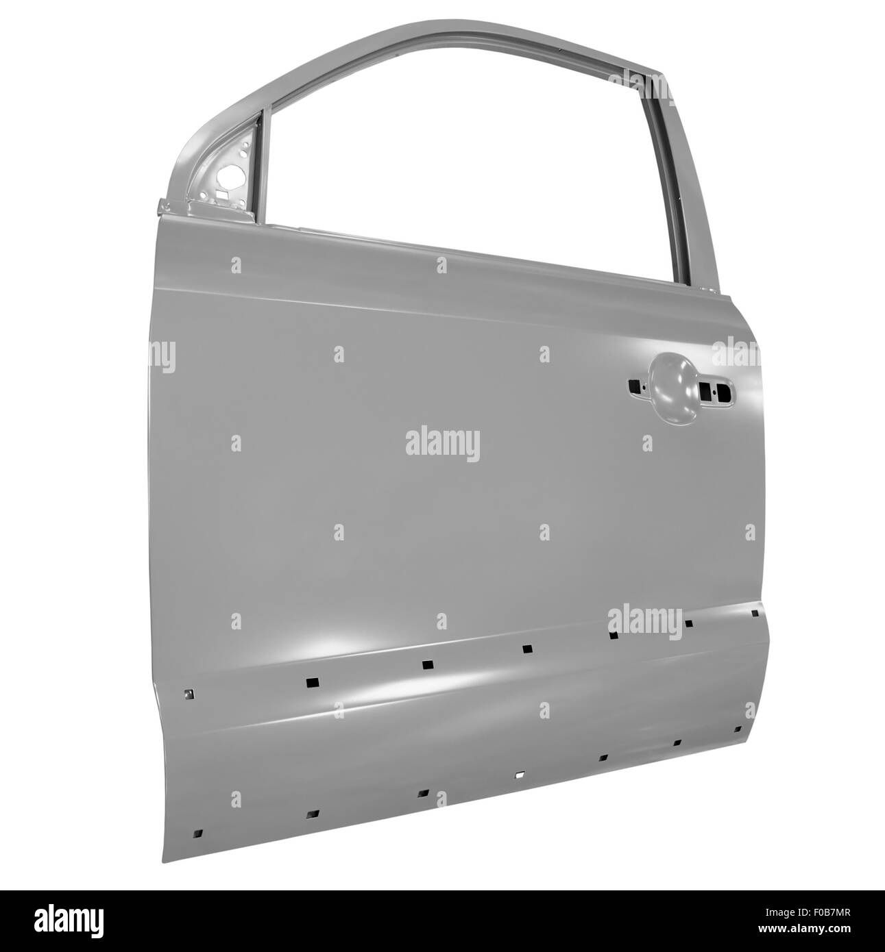 Neue Autotür isoliert auf weißem Hintergrund Stockfoto