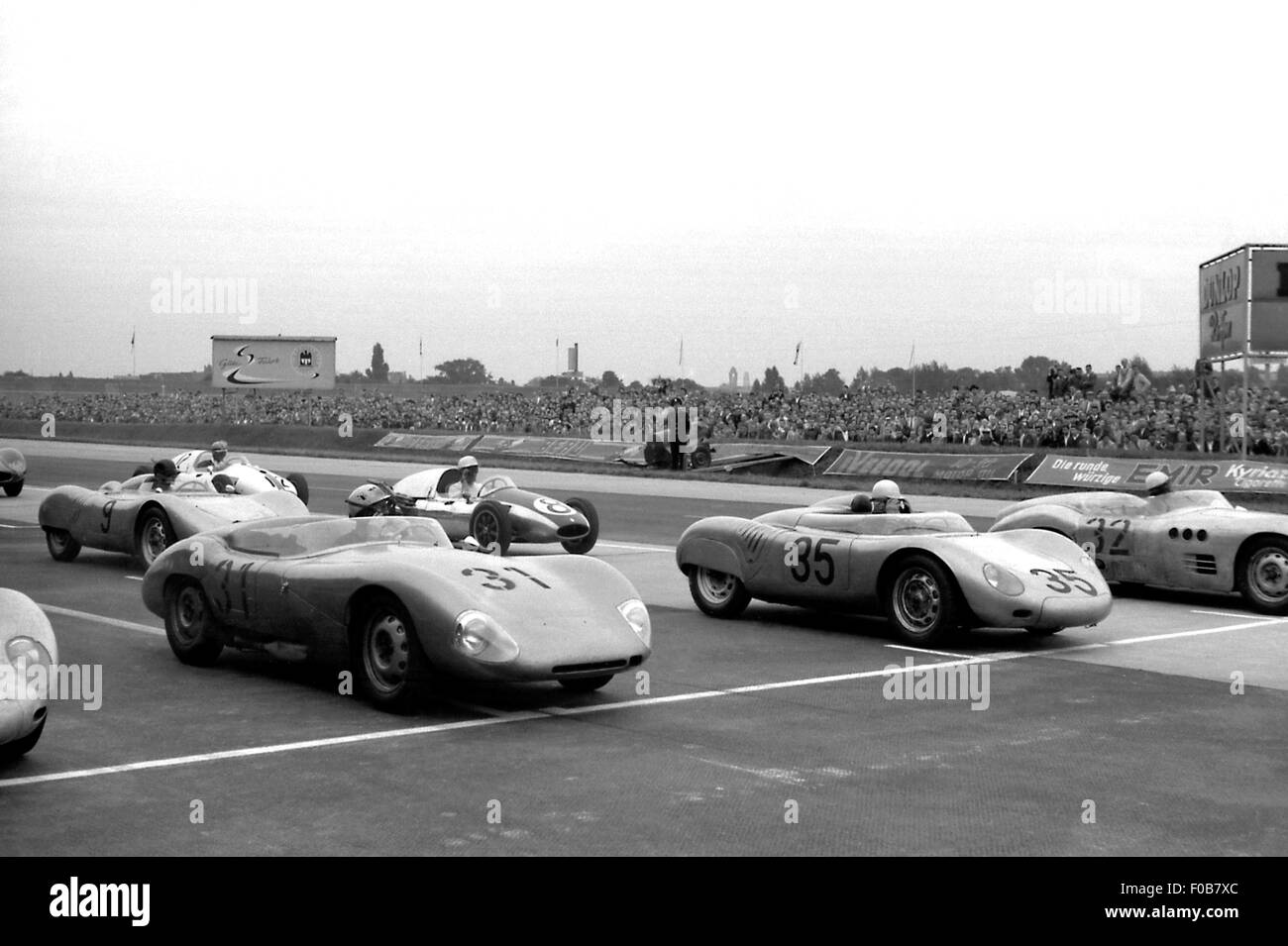 Avus-Rennen in Berlin 1958 Stockfotografie - Alamy