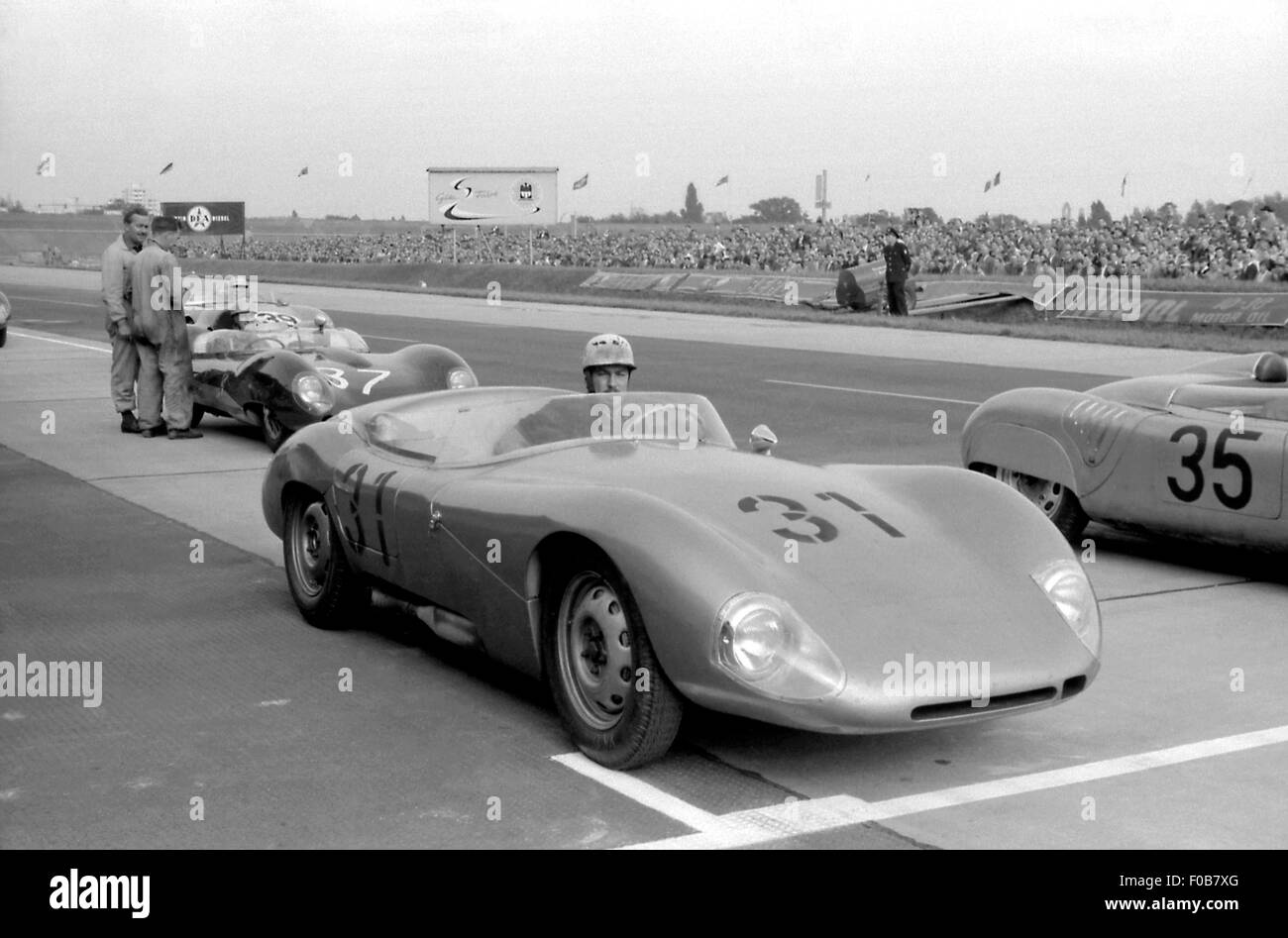 Avus-Rennen in Berlin 1958 Stockfotografie - Alamy