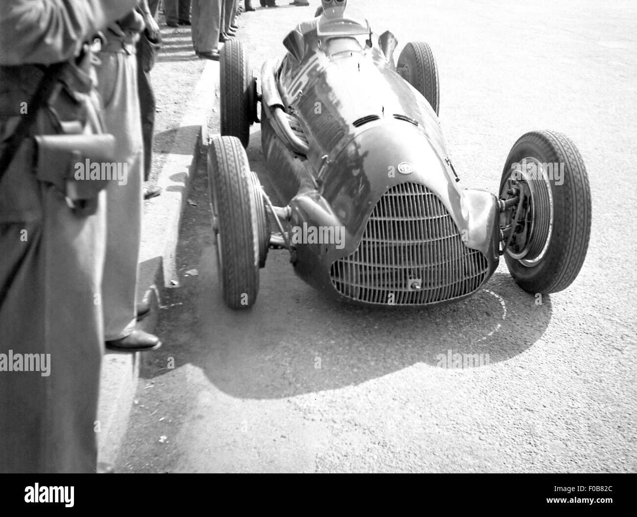 Achille Varzi in seinem Alfa Romeo 158 Stockfoto