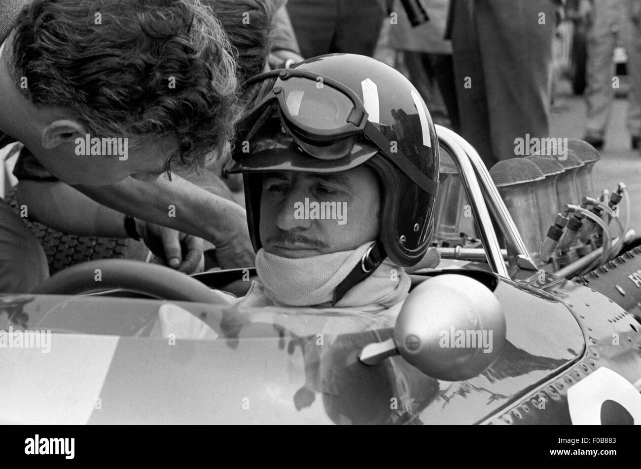 Graham Hill und Keith Duckworth - Lotus 49 Stockfoto