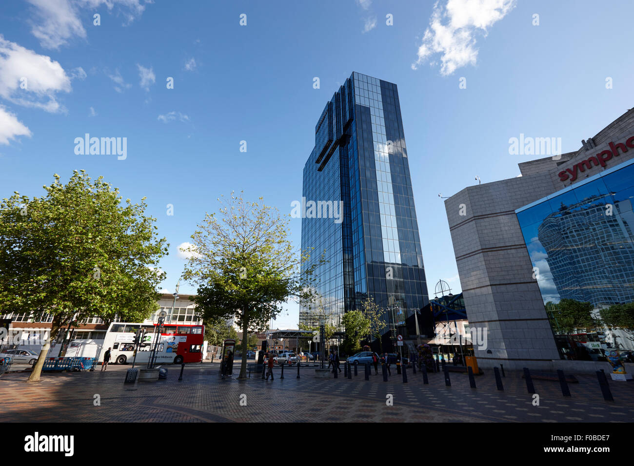 Hyatt regency Hotel und Centenary square Birmingham UK Stockfoto