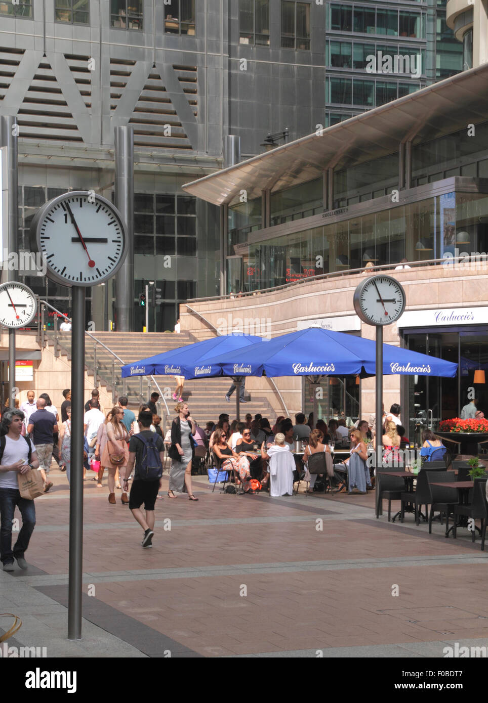 Reuters Plaza Canary Wharf Docklands London August 2015 Stockfoto