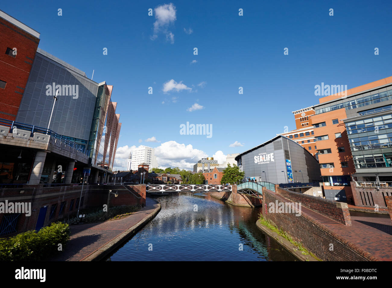 tiefen Einschnitt Abschnitt Oozells Straße Schleife Bereich Birmingham Kanal Navigationen Brindleys alte Hauptstrecke Birmingham UK Stockfoto